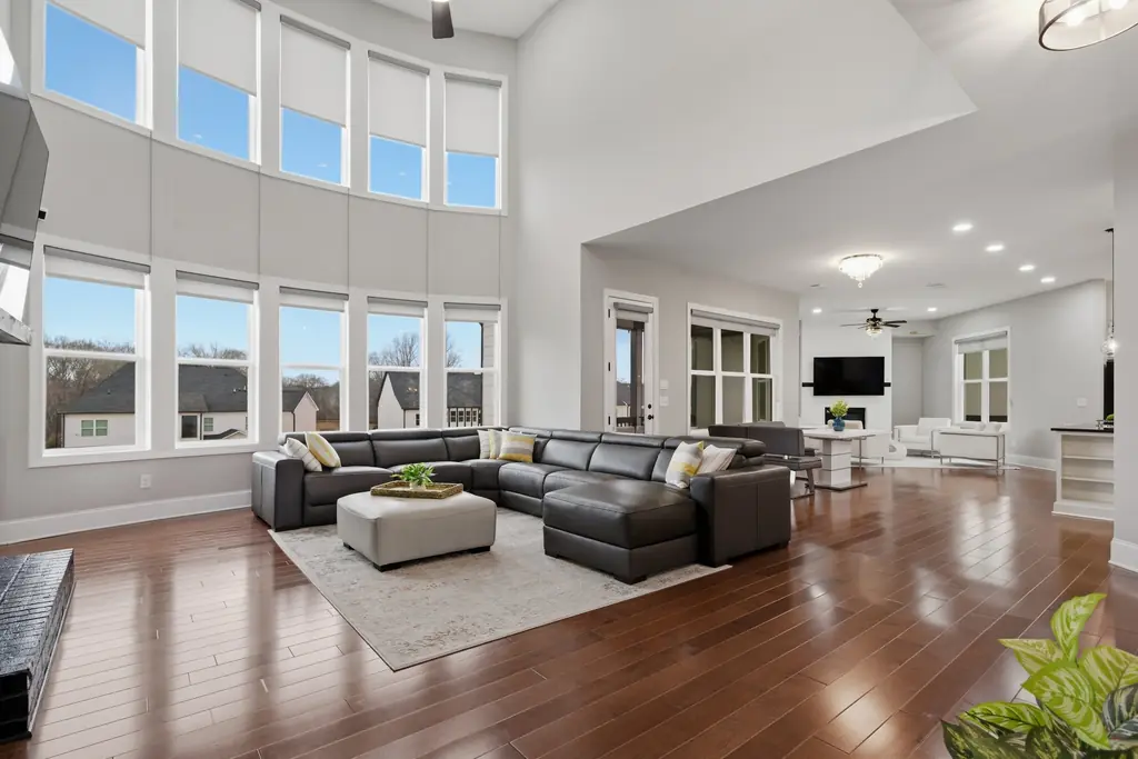 Two-story great room at 7605 Poppy Mill Lane, Cumming